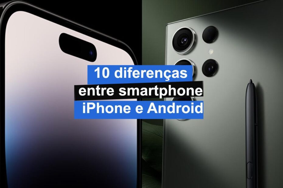 10 diferenças entre smartphone iPhone e Android
