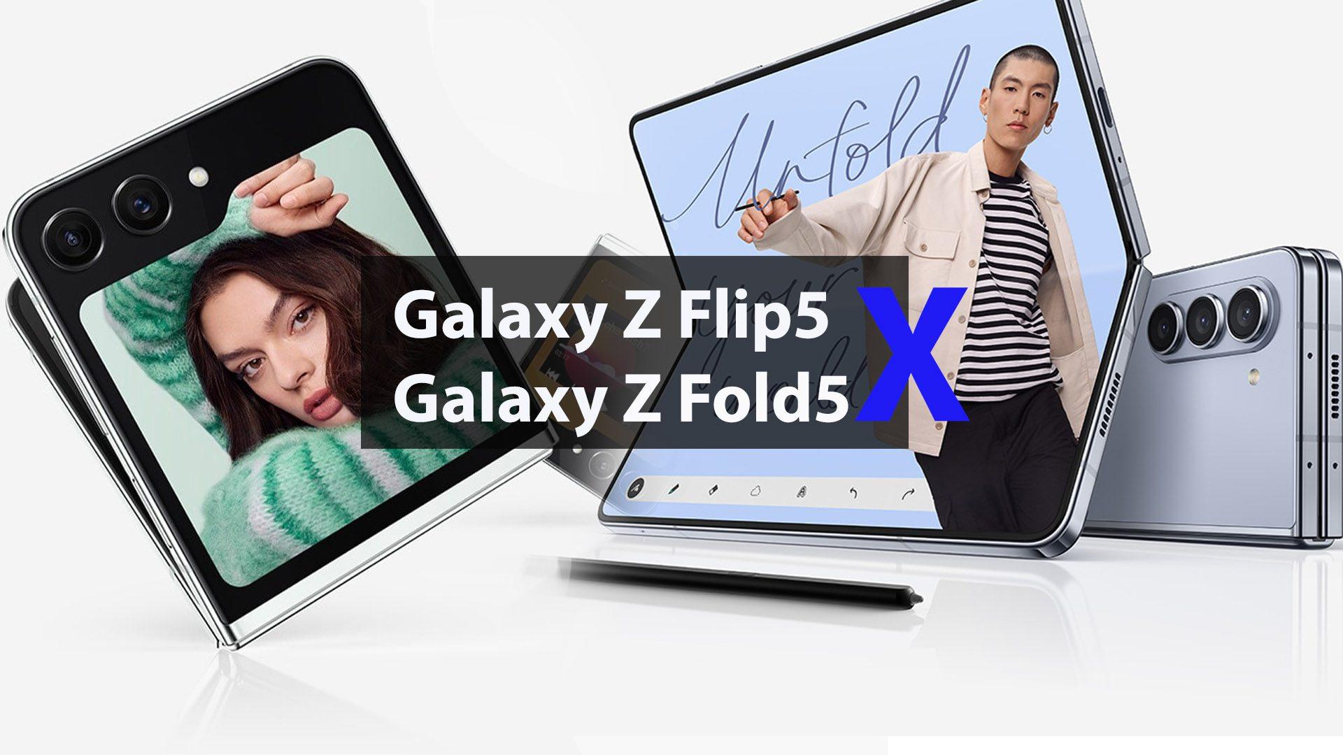 Diferença Galaxy Z Flip5 para Z Fold5